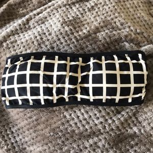 Kate Spade Black tube bikini top